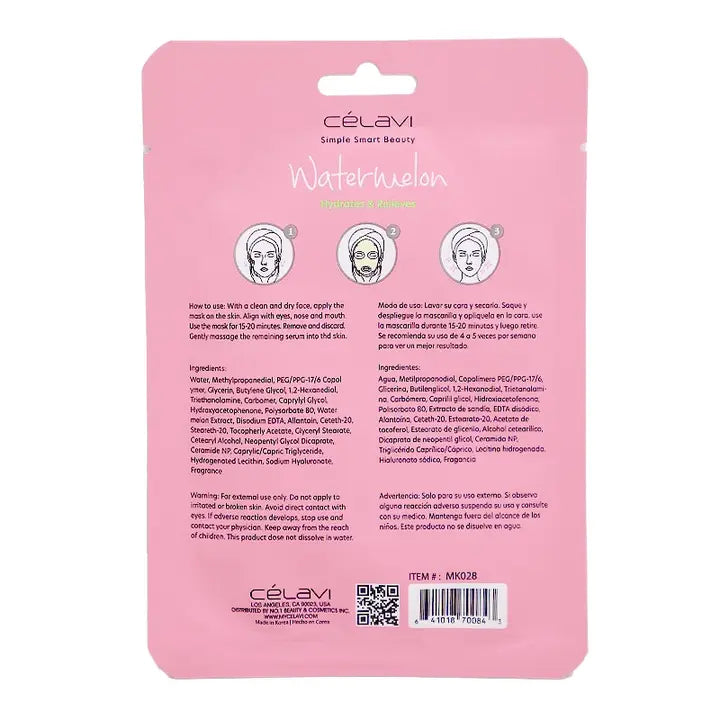 Celavi Watermelon Facial Mask