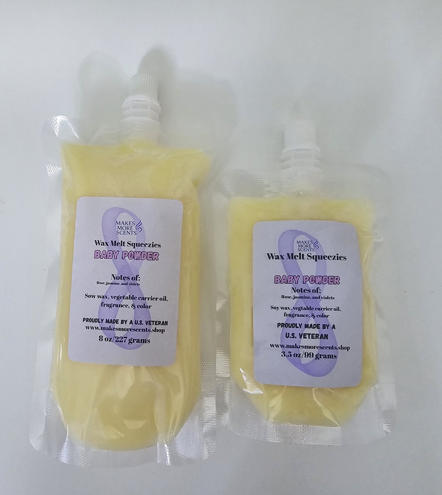 Baby Powder Wax Melt Squeezies