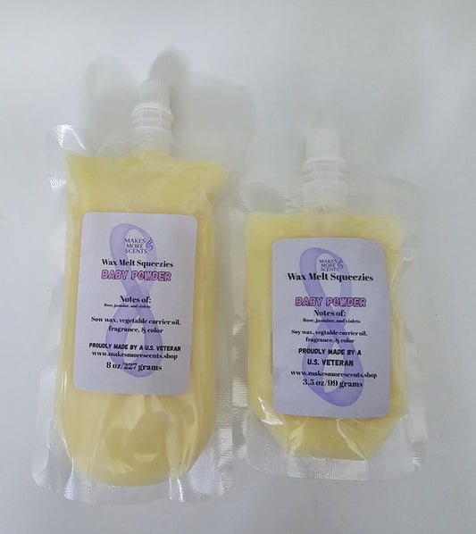 Baby Powder Wax Melt Squeezies