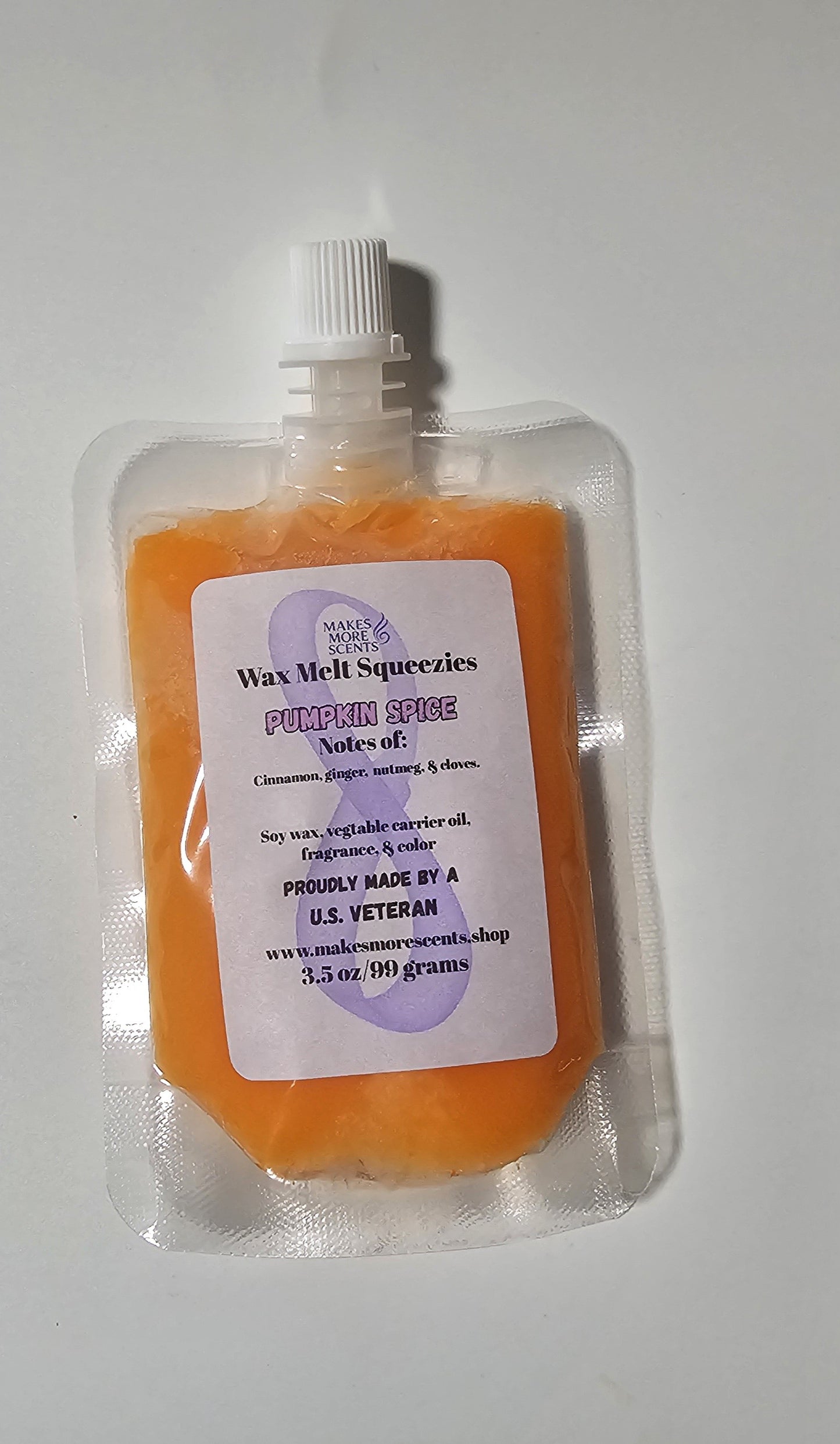 Pumpkin Spice Wax Melt Squeezies