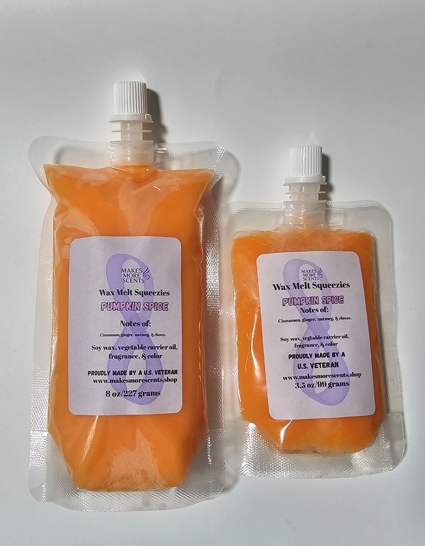 Pumpkin Spice Wax Melt Squeezies