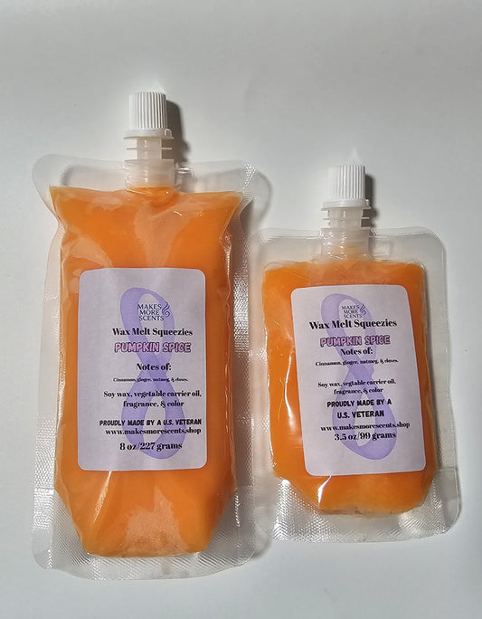 Pumpkin Spice Wax Melt Squeezies