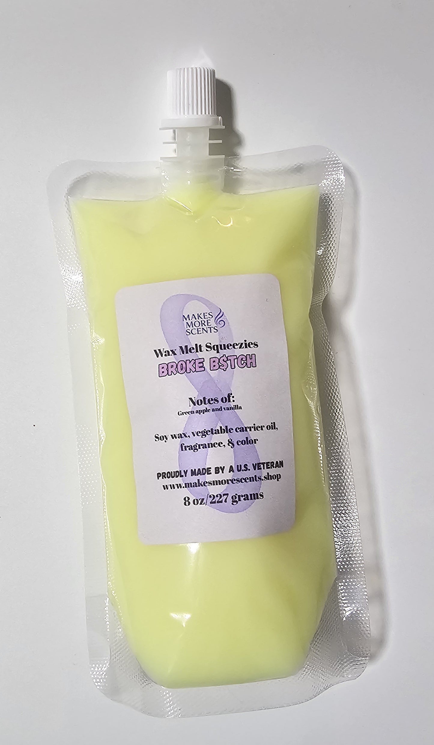 Broke B$tch (Sour Apple Bubble Gum) Wax Melt Squeezies