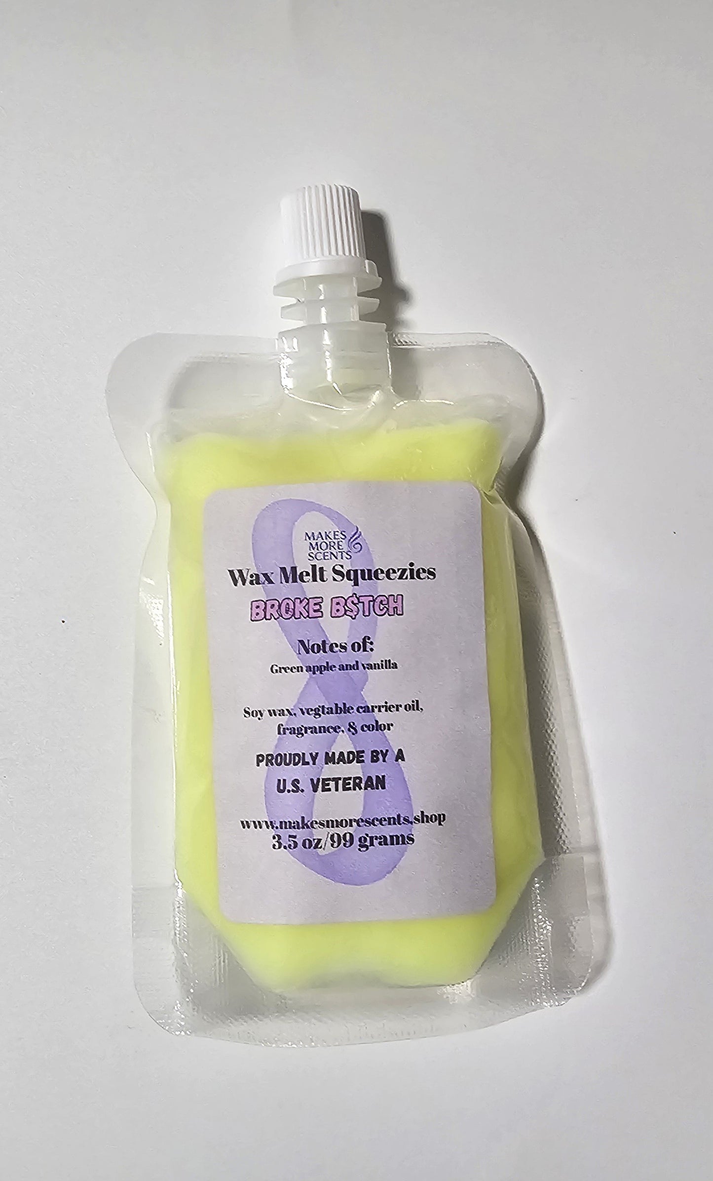 Broke B$tch (Sour Apple Bubble Gum) Wax Melt Squeezies