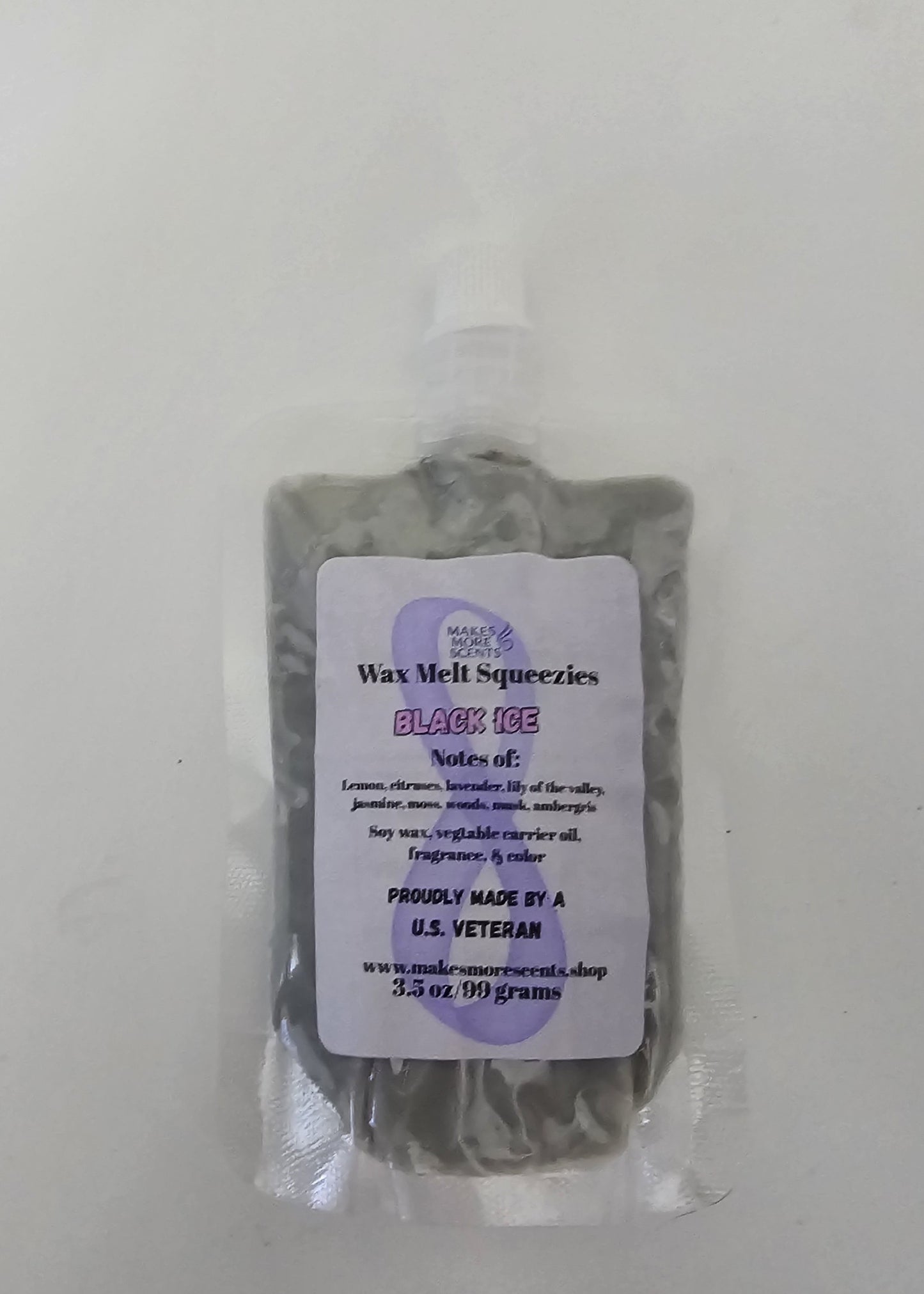 Black Ice Wax Melt Squeezies