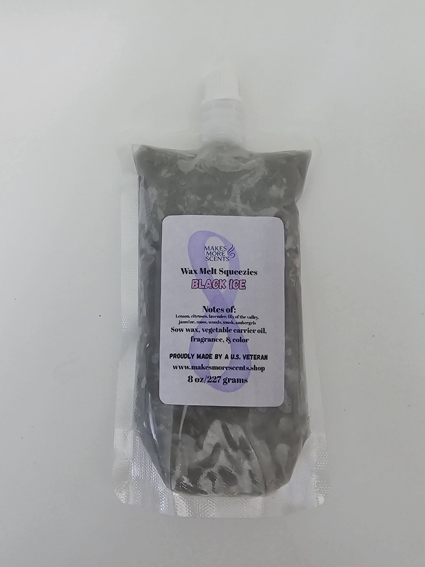 Black Ice Wax Melt Squeezies