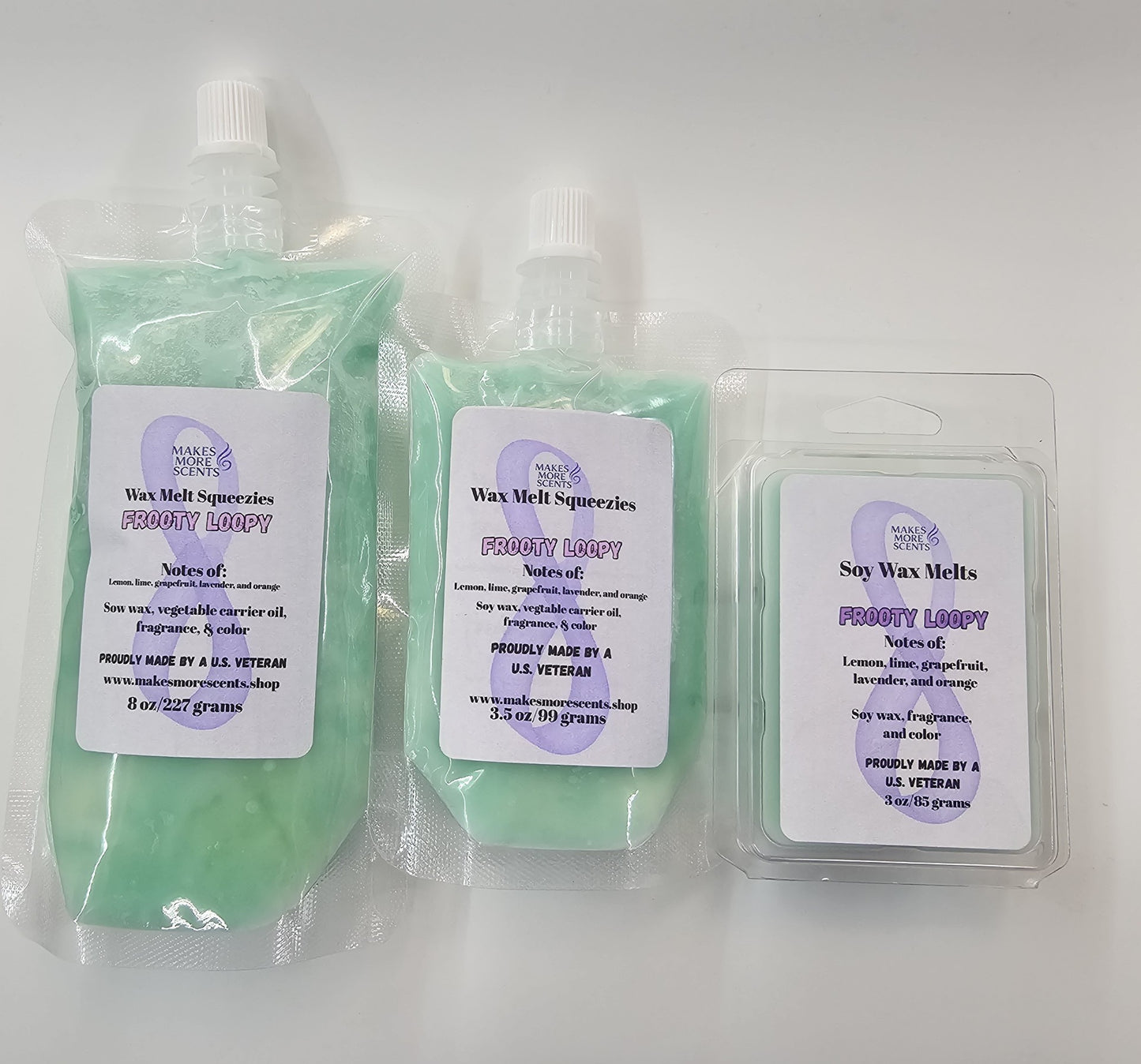 Frooty Loopy Wax Melts and Squeezies