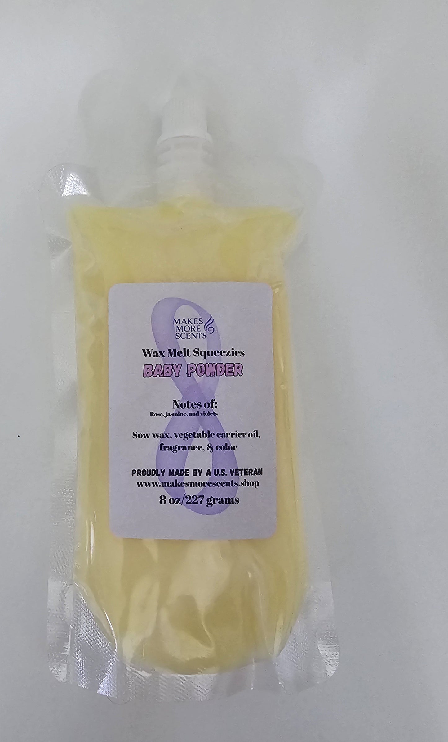 Baby Powder Wax Melt Squeezies