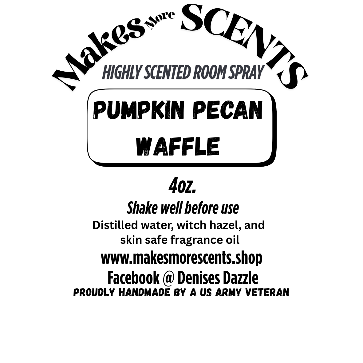 Pumpkin Pecan Waffle Highly Scented Room Spray - 4oz