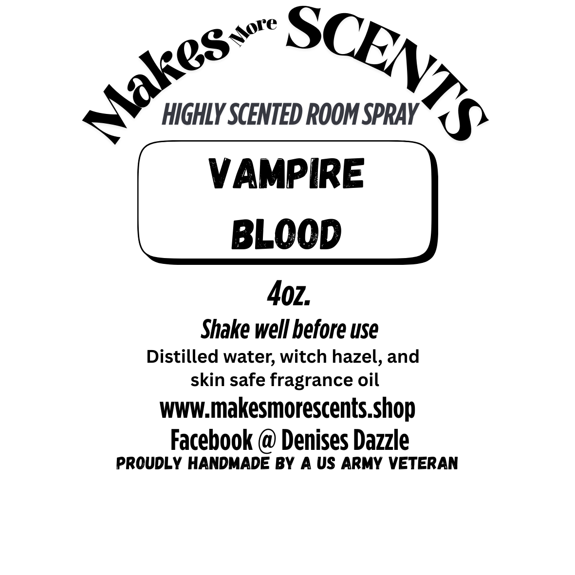 Vampire Blood Highly Scented Room Spray - 4oz