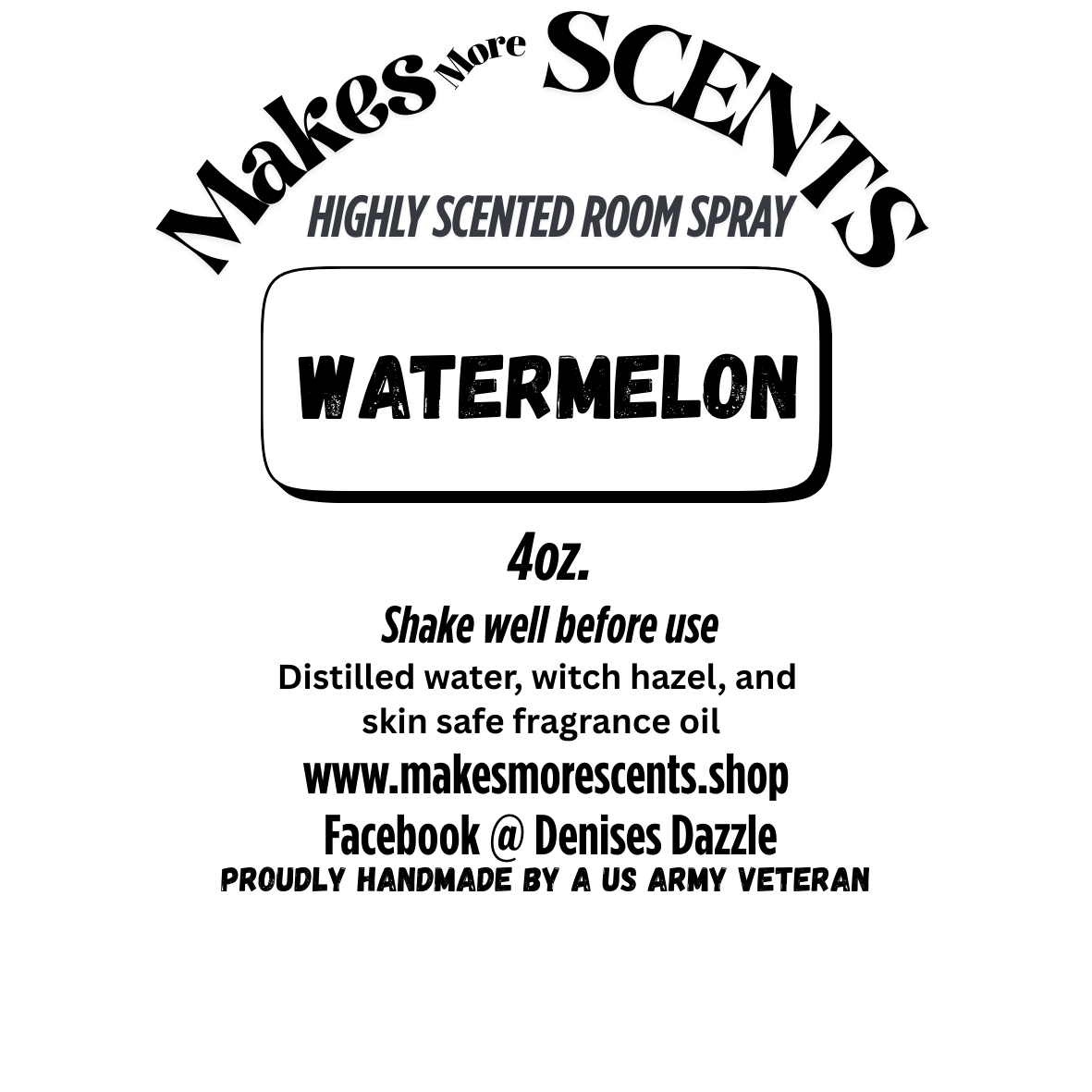 Watermelon Highly Scented Room Spray - 4oz