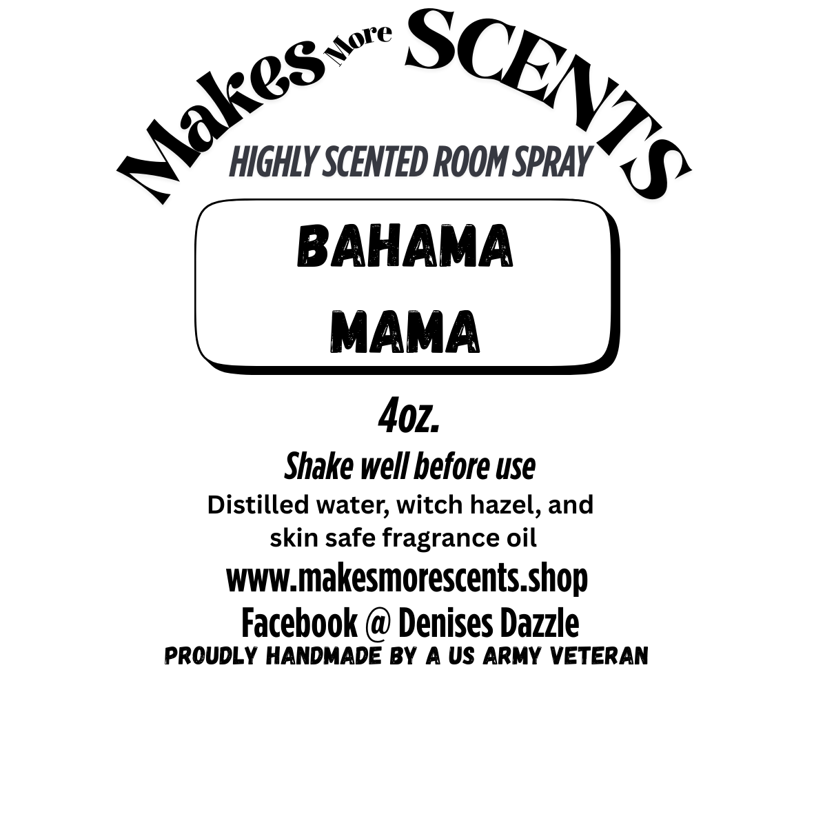 Bahama Mama Highly Scented Room Spray - 4oz