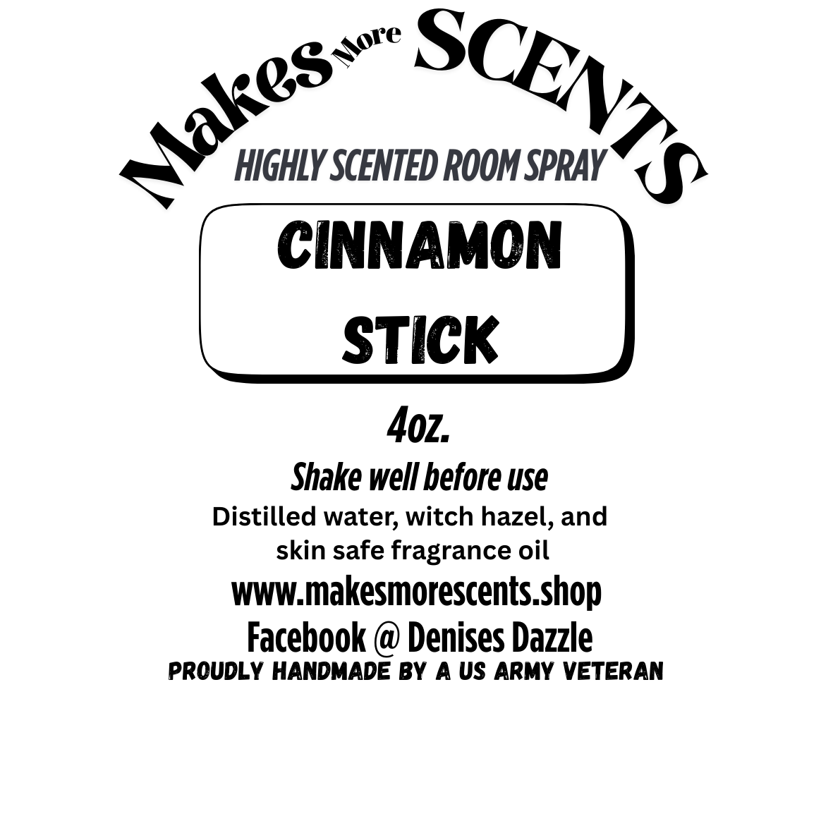 Cinnamon Stick Highly Scented Room Spray - 4oz