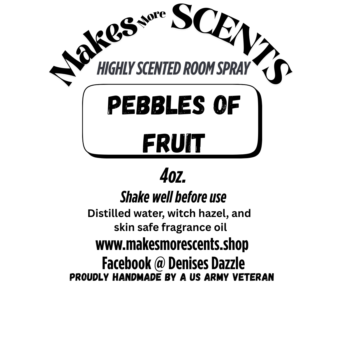 Pebbles Of Fruit Highly Scented Room Spray - 4oz