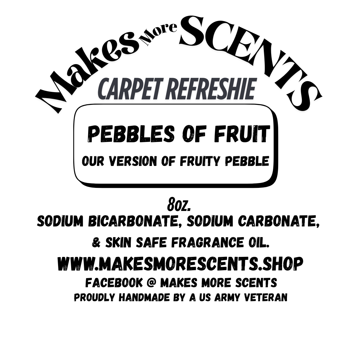 Carpet Refreshie - Pebbles of Fruit (our version of Fruity Pebbles) - 8 oz