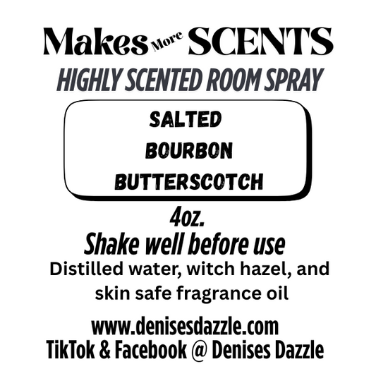 Salted Bourbon Butterscotch - Highly Scented Room Spray - 4oz
