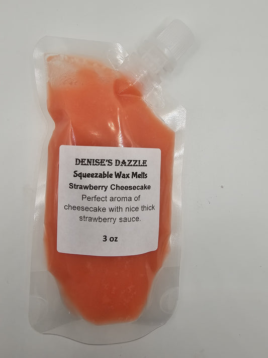 Squeezable Soy Wax Melts - Strawberry Cheesecake