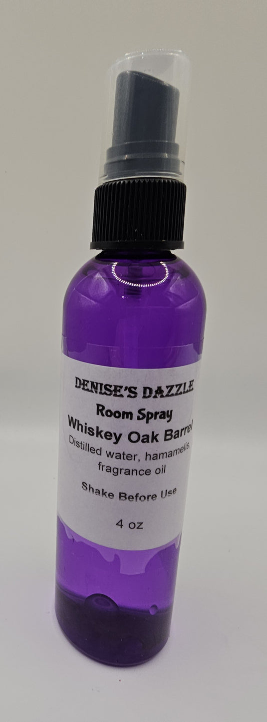 Room Spray - 4oz - Whiskey Oak Barrel Scent